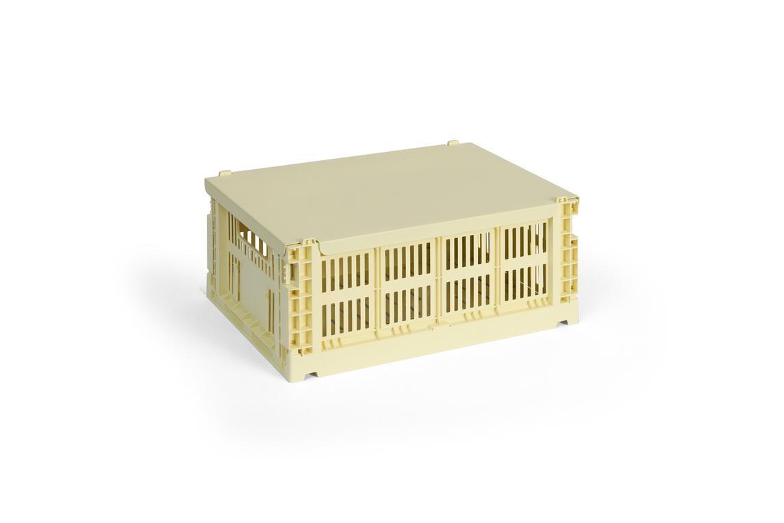 Colour Crate Metal låg - Light yellow